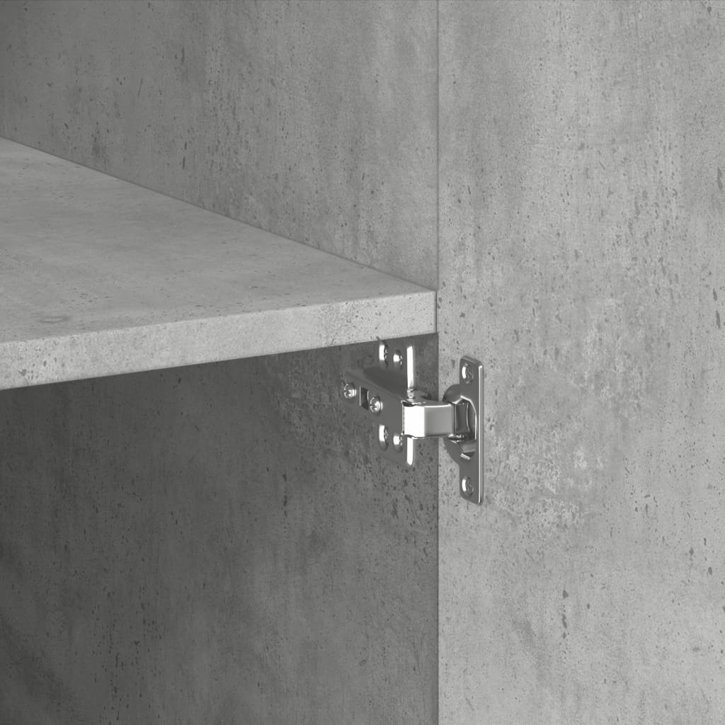 Highboard Concrete Grey 70x42.5x185 cm Engineered Wood